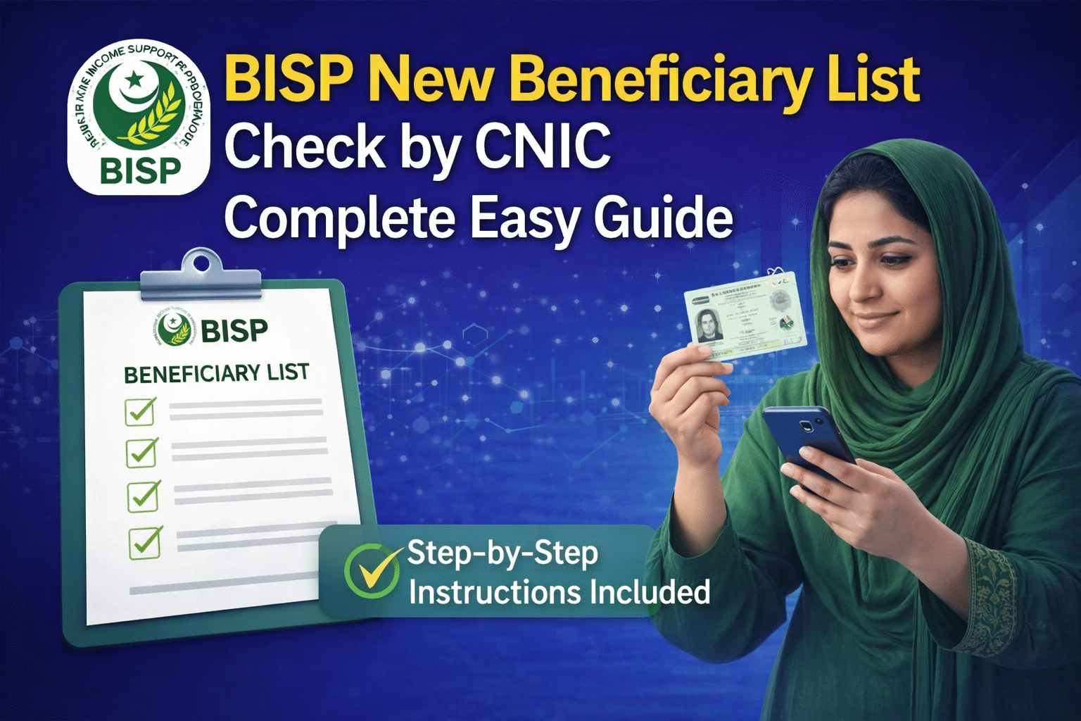 BISP New Beneficiary List Check by CNIC Complete Easy Guide