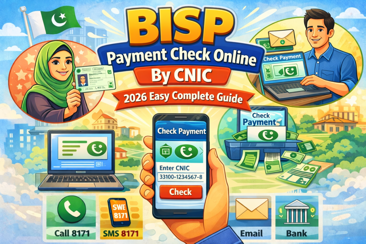 BISP Payment Check Online by CNIC 2026 Easy Complete Guide