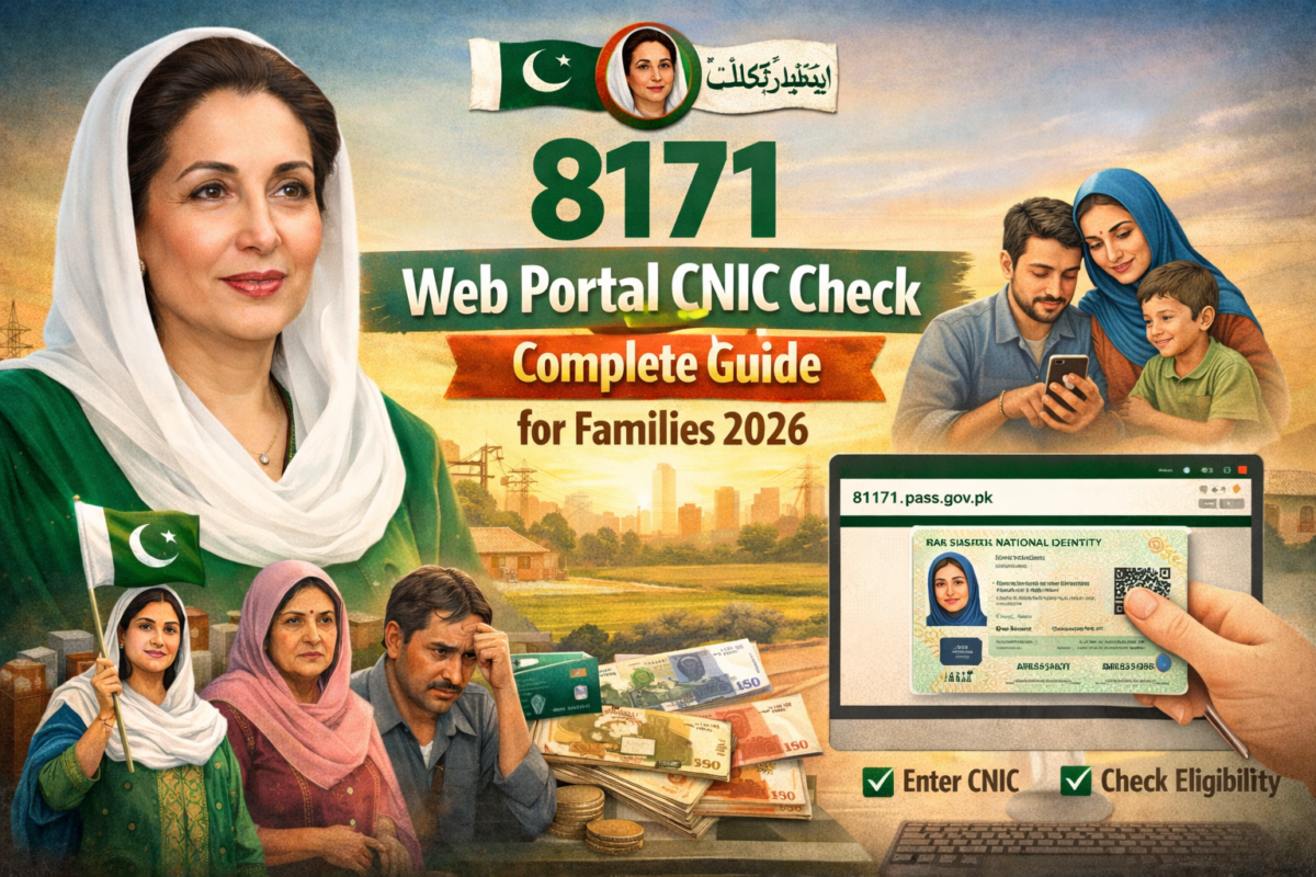 8171 Web Portal CNIC Check Complete Guide for Families 2026