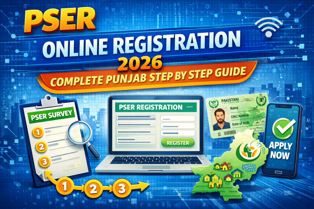 PSER Online Registration 2026 Complete Punjab Step by Step Guide