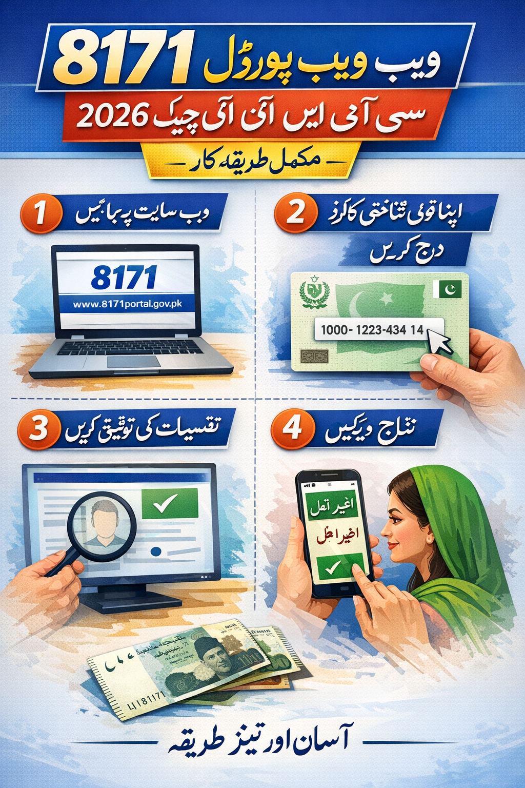 8171 Web Portal CNIC Check 2026 Complete Step by Step Process