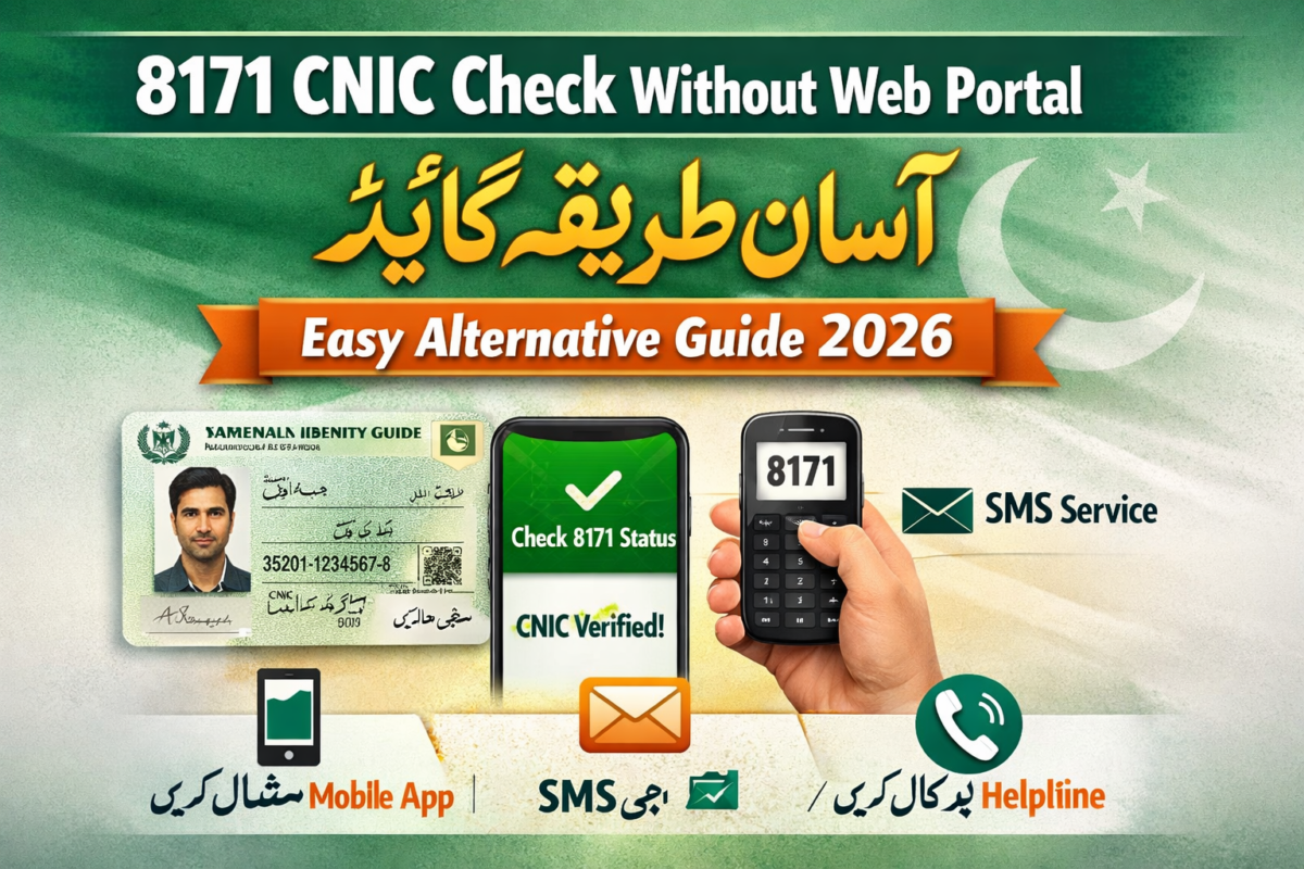 8171 CNIC Check Without Web Portal Easy Alternative Guide 2026