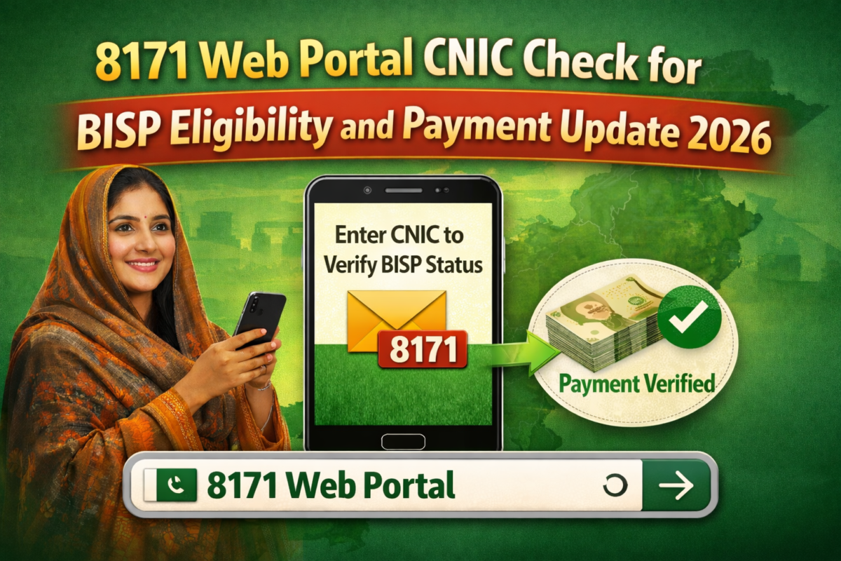 8171 Web Portal CNIC Check for BISP Eligibility and Payment Update 2026